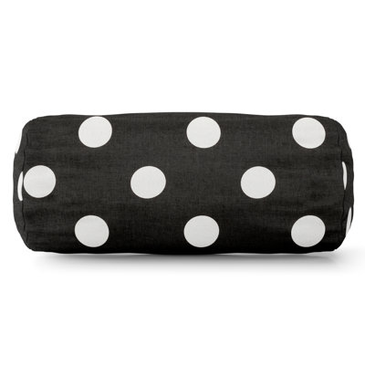 Polka Dot Bolster Cotton Throw Pillow