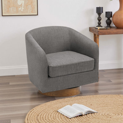 72Cm Wide Swivel Barrel Chair