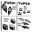 Tableau des types de sushi Yarlin-109153934
