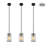 Deiontae 3 - Light Matte Black Cylinder Pendant