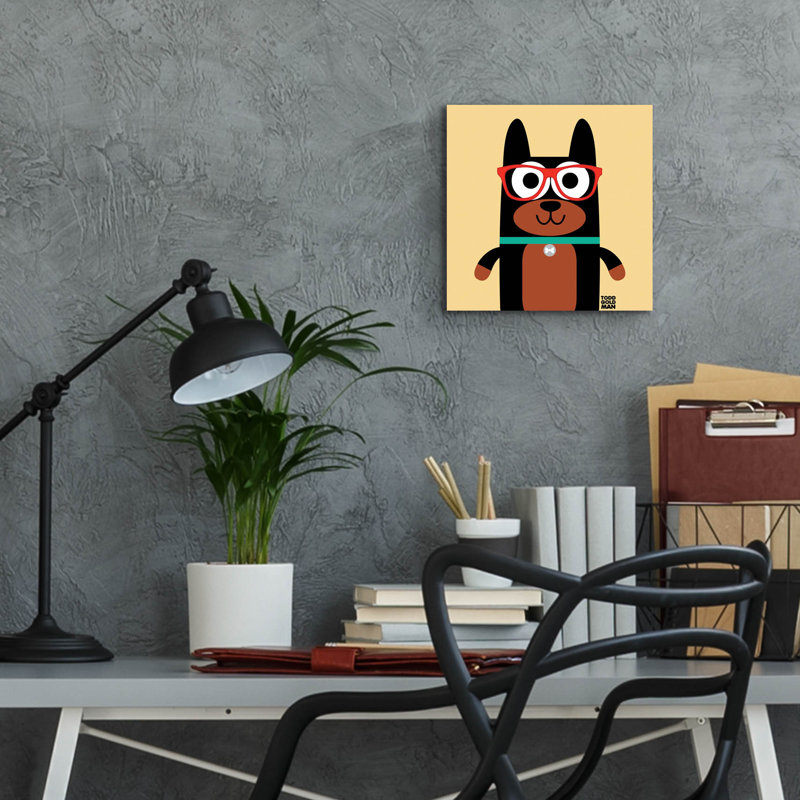 «Bow Wow Doberman» par Todd Art, H 12 po x l 12 po x P 0,13 po