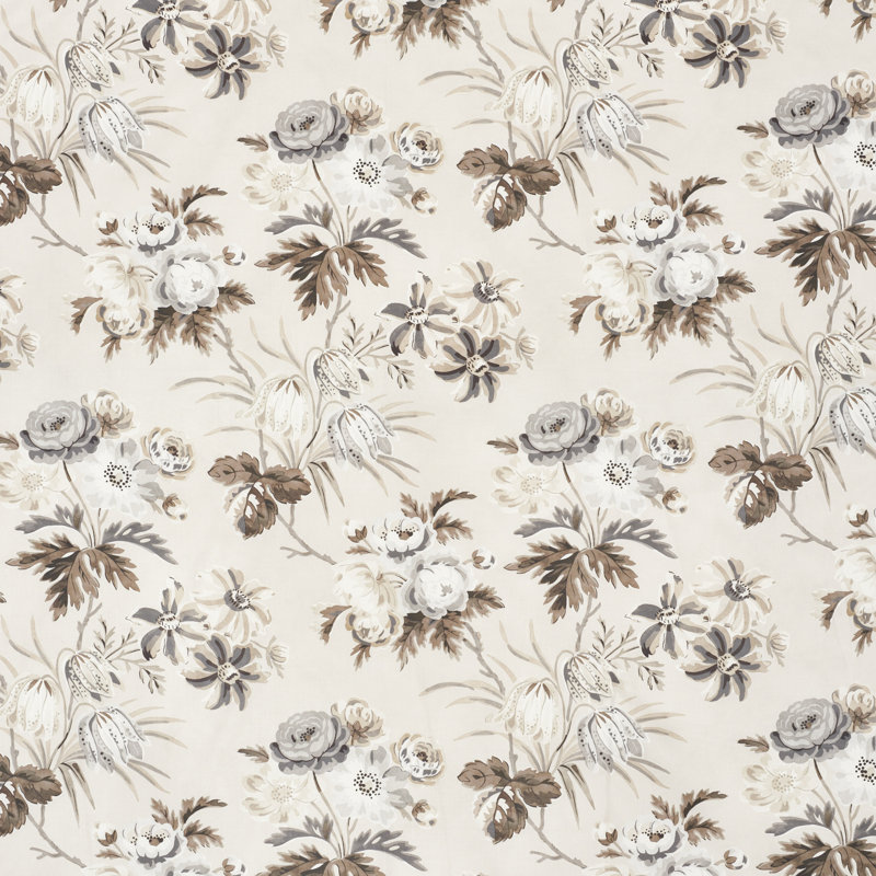 Cecil Chintz Fabric, Grisaille