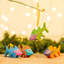 1.6'' Handmade Wood Animals Holiday Shaped Ornament