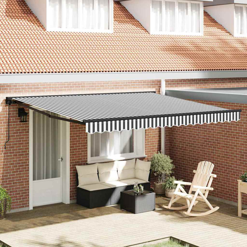 vidaXL 400 cm W x 300 cm D Retractable Door / Window Awning