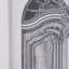 24 "x 32" crayons muraux architecturaux, illustrations de portes ornées, embellissement en plastique argenté de 2 décorations avec architecture, dessins,