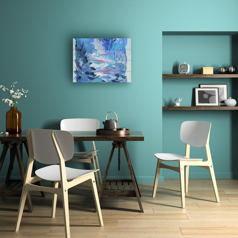 Wyanne Tranquillity And Silence Wood Slat Art, H 12 po x l 16 po