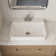 DeerValley 23.82" L x 18.9" W x 6.69" H White Rectangular Vitreous China Drop-in Bathroom Sink with Overflow