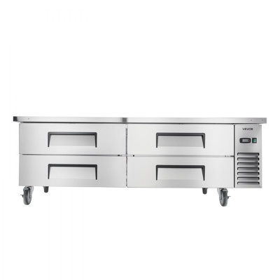 Commercial ChefBaseRefrigerator KitchenPrep Worktable 72 inch Four Drawer — FIN-0019016 | Fridge.com