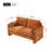 58.66'' 2-Seater High Knit Fabric Sofa with Toss Pillows – Solid Wood Frame 600 Lbs Capacity for Living Rooms, Apartments, Office-528094125