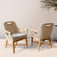 Ensembles de salle à manger de patio en teck pour 4 personnes avec coussin Sydney