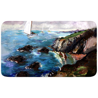 Tapis de bain Voile les falaises