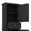 Grande armoire de rangement autoportante avec tiroir réglable-1391926301