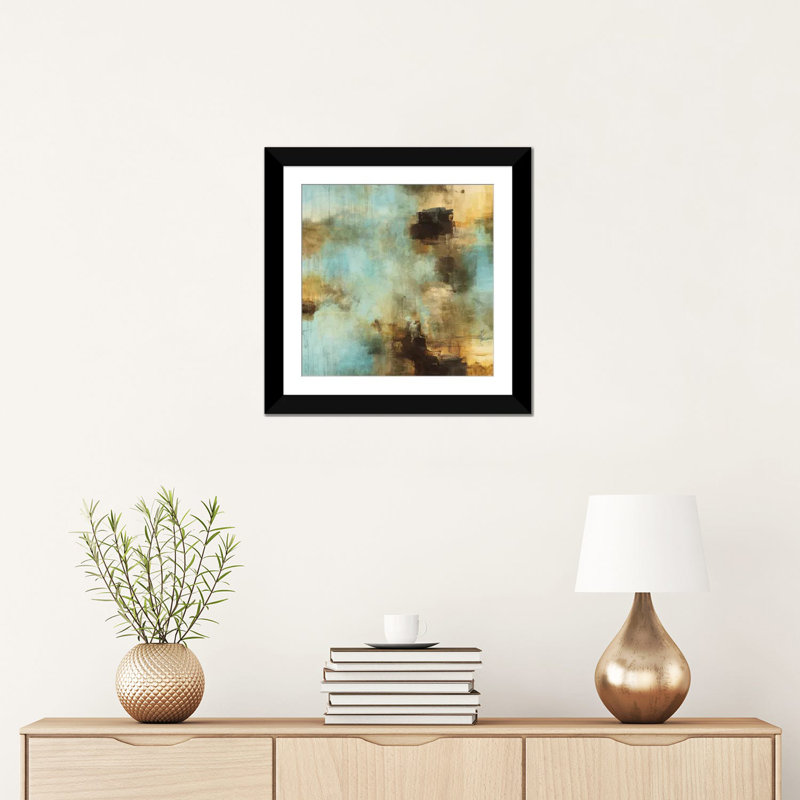 « stores i », impression sur toile, H 16 po x l 16 po x P 1 po, Papier d'art encadré noir, Blanc