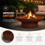 Round Wood Burning Smokeless Fire Pit-1957495203