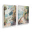 Ensemble de 2 pièces "Coastal Greeting On Canvas" par Azure Artisanal Studio-1033082118-1033082120