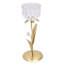 27.5Cm Glass Metal Tabletop Votive Holder