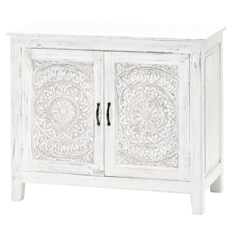 Armoire décorative sculptée à la main 32 po