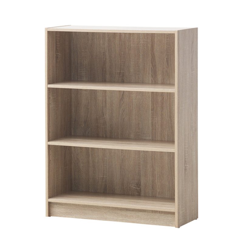 Zaira 80 cm H x 40 cm W Standard Bookcase, 106cm H x 80cm W x 30cm D, Sonoma Oak