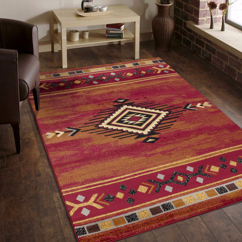 7'10" X 10'3" Southwest Area Rug