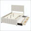 Lit plateforme double tapissier avec lit gigogne et 3 tiroirs-1136871815-1136871808