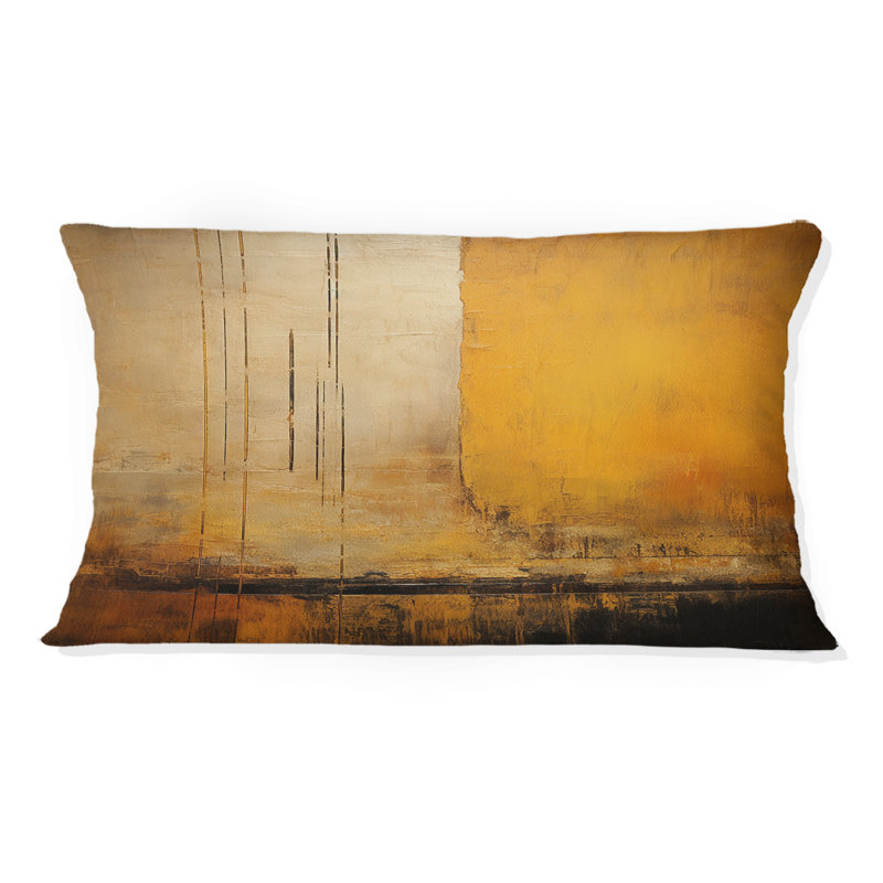 Full Moon Rustic Memories III - Coussin décoratif à imprimé géométrique abstrait