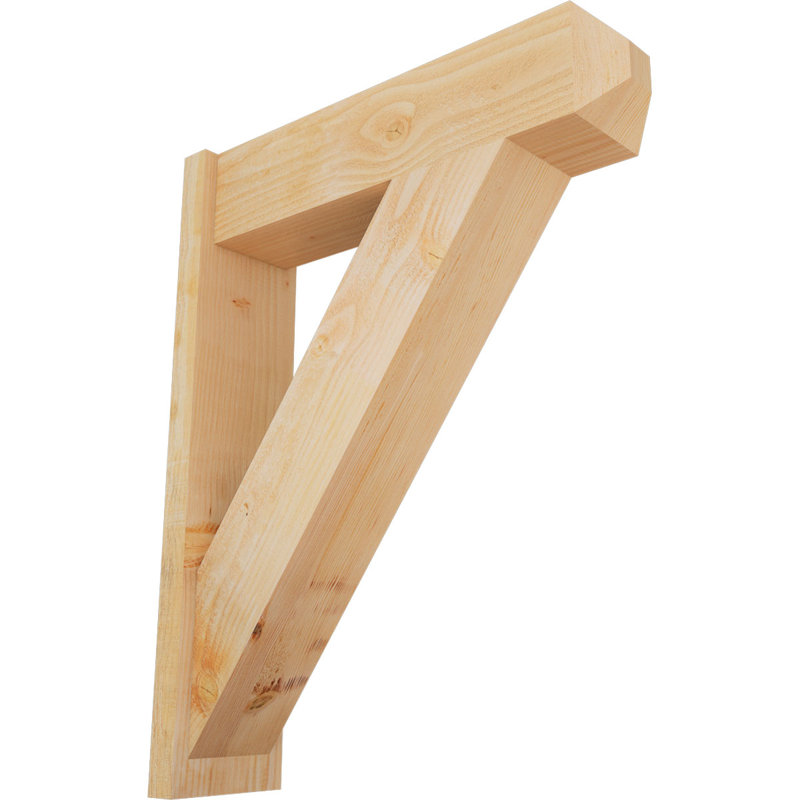 Artisan traditionnel en bois rustique, Sapin Douglas de 8 po (sciage brut), P 30 po x H 38 po