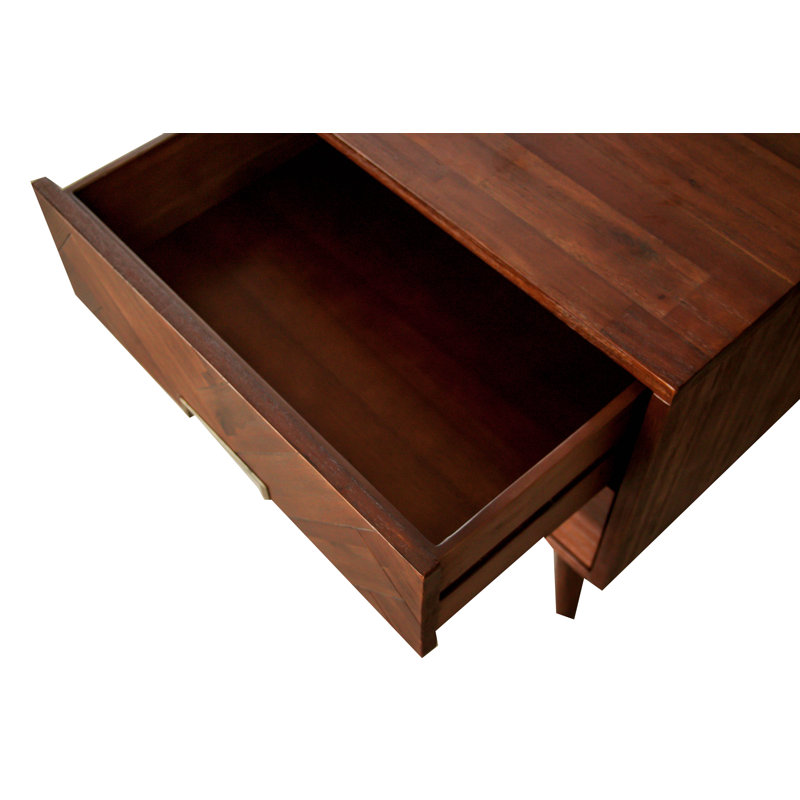 Wilmot 60cm W Solid Wood Bedside Table