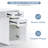 Sakaye Vanity Makeup Desk, Manicure Table with Locking Drawer and Cabinet-725008818