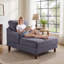 Chaise longue rembourrée l 38,58 po Garit-1722592366
