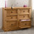 Enye 3 Piece Bedroom Set, One Nightstand, One Bed & One Large Dresser, Solid Wood Rustic Farmhouse Style-117194695