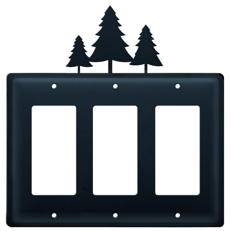Pine Trees 3-Gang Rocker Wall Plate