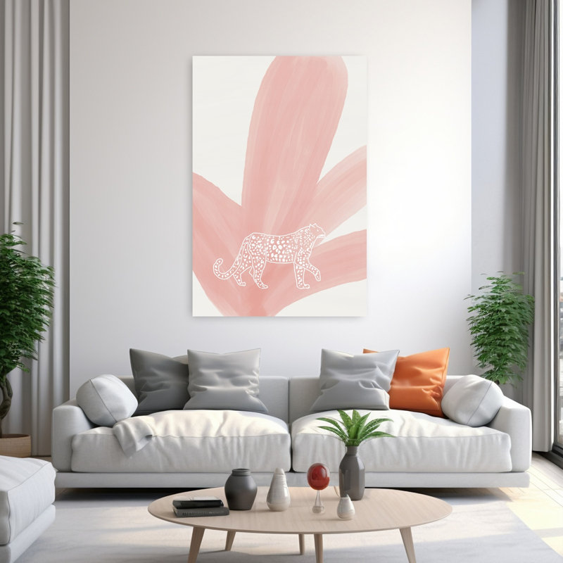 Art contemporain, art mural surréel, H 60 po x l 40 po