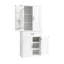 Armoire de rangement blanche avec tiroir - Tablette ajustable, pour différents espaces-841803228