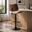 Tabourets de bar Bentwood Fauteuil de bar pivotant à 360 ° en cuir Mid-Century-1227701252