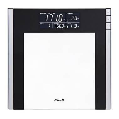  Escali ComfortStep Anti-Slip Digital Bathroom Scale for Body  Weight with Removable Linen Platform Cover and High Capacity of 400 lb,  Batteries Included : Health & Household