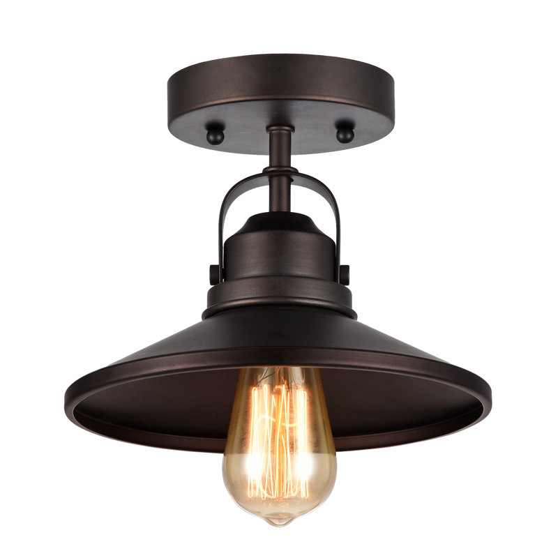 Plafonnier semi-encastré 1 lumière 8,8 po Holbeach
