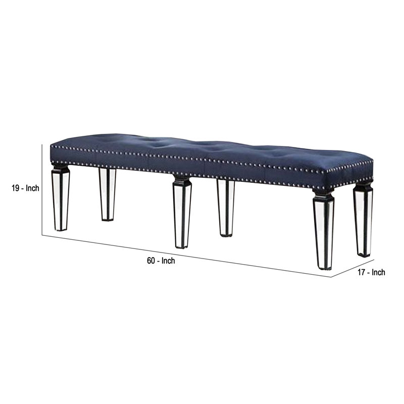 Chalina Velvet Upholstered Bench