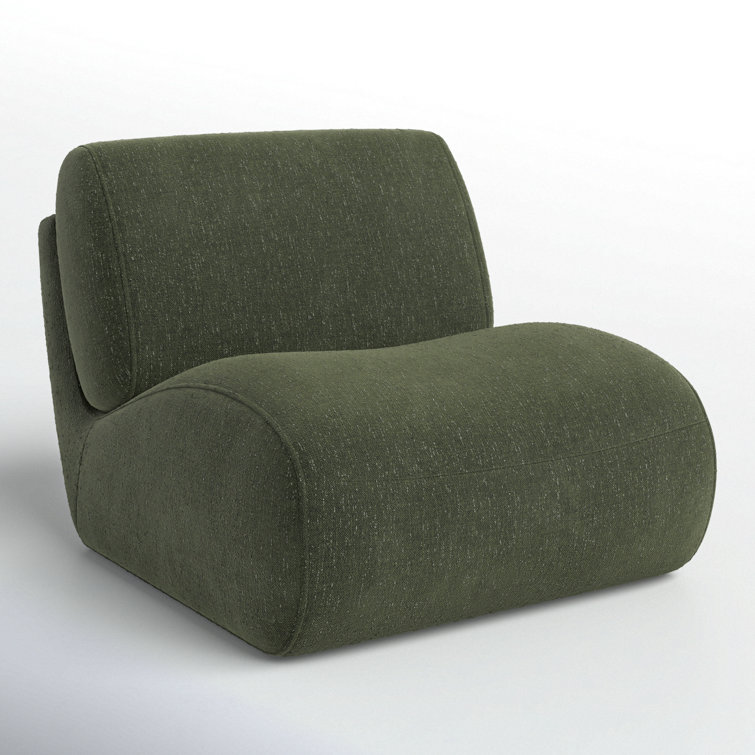 Nita 32.75'' Swivel Upholstered Accent Chair AllModern Upholstery Color: Mellow Forest Chenille