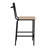 Counter-Height Accent Stool In Black Finish