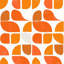 Zig Zag - imprimé mat encadré orange pour la décoration intérieure | Art