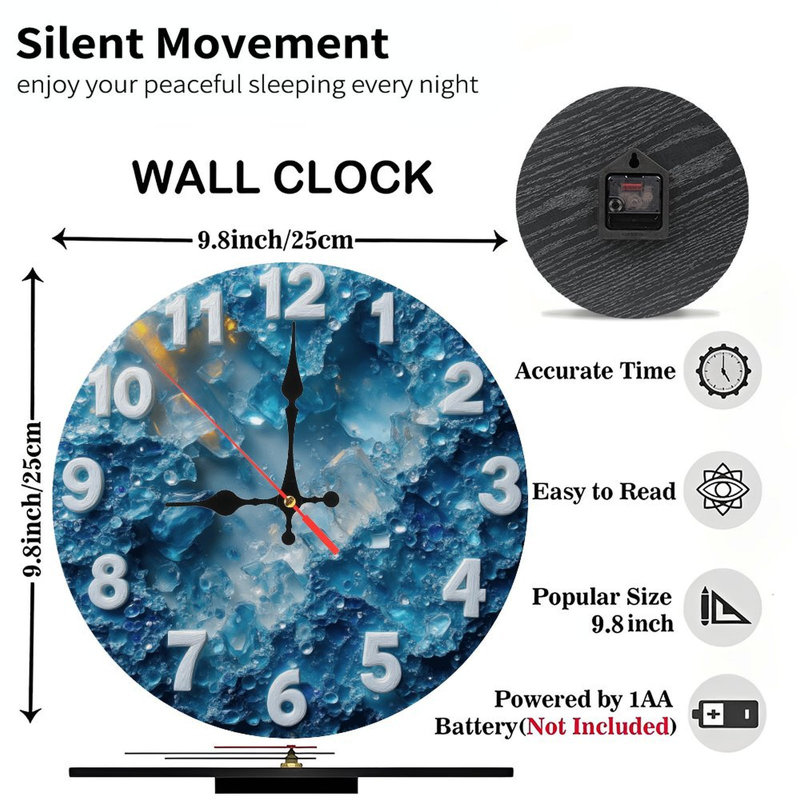 Horloge glacée