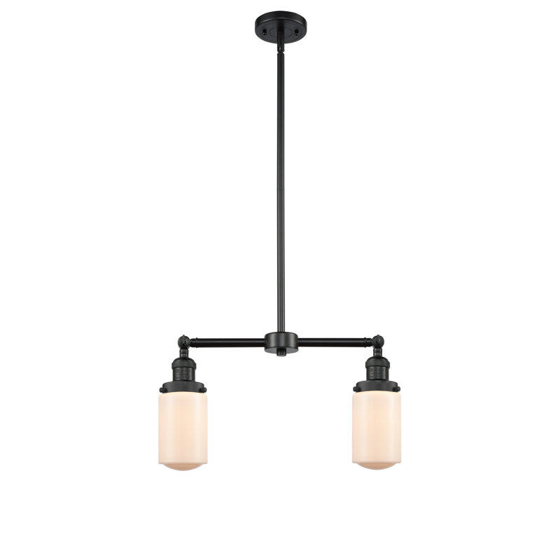 Saroyan 2 - Light Kitchen Island Pendant, Matte White, Satin Gold