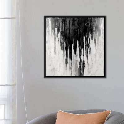 «Neutral Space Noir II», reproduction d'art sur toile tendue
