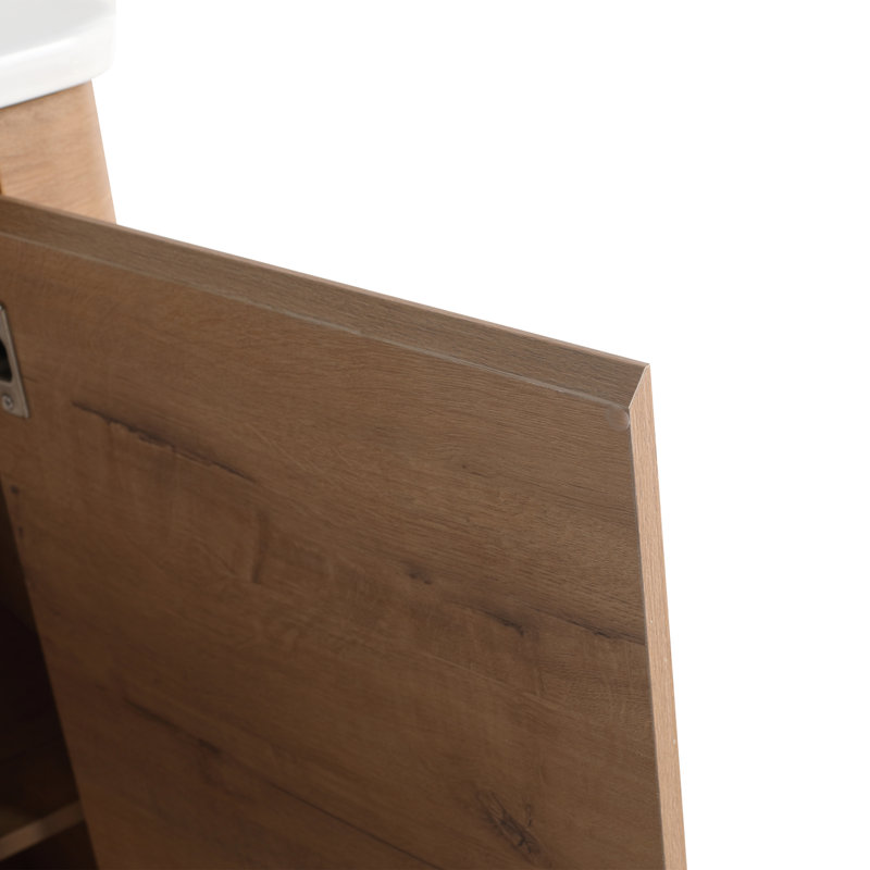 Meuble-lavabo écologique en contreplaqué au design contemporain et polyvalent