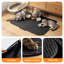 Tapis de litière extra large 90 x 68 cm, en silicone imperméable, pour plusieurs chats, noir.-134581767