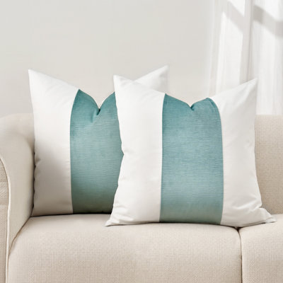 Ensemble de 2 housses de coussin en velours