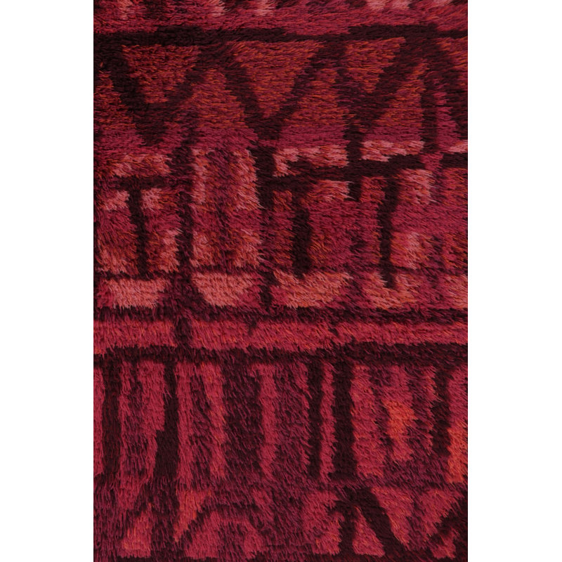 Vintage One-of-a-Kind 4' x 5'6" Hand Knotted Area Rug