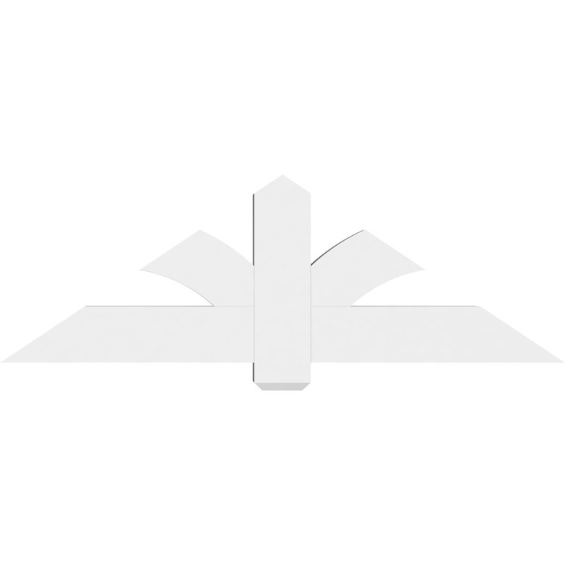 Support pour pignon en PVC Redmond, H 20 po x l 60 po (pas: 8/12), P 4 po x F 6 po