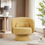 Chaise d'appoint en sherpa pivotant à 360 degrés avec coussins décoratifs pour bureau à domicile et chambre à coucher