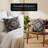 Black Linen Throw Pillow Covers Set with Beige Embroidery – Christmas Decor Accent 18x18 for Sofa